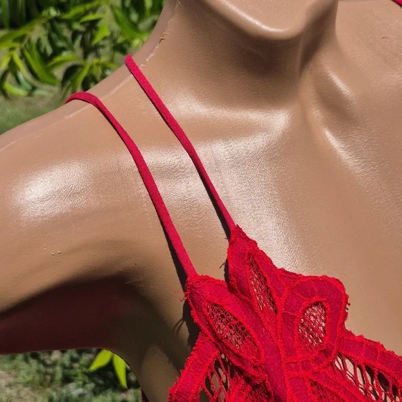 `ღ´- ♥ -`ღ´ Stunning Red Lace Front Dress `ღ´- ♥ -`ღ´ - Picture 5 of 17